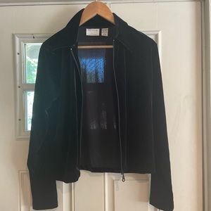 SIZE L Black Velour Jacket